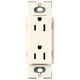 Lutron SCR-15-BI 15A 125V Straight Blade Receptacle Biscuit