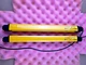 ONE PAIR OF KEYENCE GL-R47F-R (RECEIVER) + GL-R47F-T (TRANSMITTER) - CUT CABLE