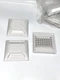 8-Pk TAPCO Single Side Reflective Temporary Pavement Marker 4" x 4" x 3/4" WHITE