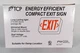 TCP 22743 Red LED Energy Efficient Compact Exit Sign