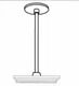 Contech Lighting LA5012-P 12" JB Mount Feed Stem Kit in White Finish