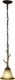 Vaxcel Lighting PD33057 Lodge 1 Light 7"W Antler Mini Pendant - Noachian Stone