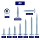 Modified Truss Head Phillips Self piercing sharp point screws #8 x 1/2"- 3" Zinc Modified Truss Head Phillips Self piercing sharp point screws #8 x 1/2"- 3" Zinc