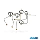 GE Nat Gas Orifice + Tube Assy (Set of 5) WB28T10268 WB28T10272 WB28T10277