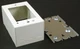 Wiremold V5744S, 300 V, Ivory, Deep, Raceway Switch and Receptacle Box, 1pc
