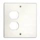 1PC Wiremold G4047BX 2-Gang Cover for (1) Duplex, 4000 Series Raceway, Gray