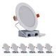HALO HLB 6 in LED Recessed Lighting Canless Dimmable Wet Location Selectable ...