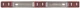 Optronics MCL-97RB Red LED 3-Light Stainless Steel Identification Bar