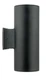 Eglo 200147A Black Ascoli 2-Light 5"W Wall Sconce With Clear Glass Shade