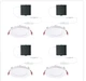 Commercial Electric Pro Value Series LED 4 in Round Adj Color Temp, Wht  4-Pk