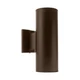 Lighting 12 inch Bronze Up and Down Cylindrical Bullet Light (50102BA)