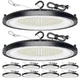 ONLYLUX UFO LED High Bay Lights 10 Pack 250W, 37500LM 5000K 250W-10P-5000K