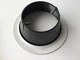 Juno 24B-WH Down-Lite White Recessed Trim w/ Black Baffle, PO916E-24B