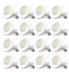 Amico 5/6 inch 5CCT LED Recessed Lighting downlight 16 Pack