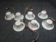 Lot of 7 Hykolity 4" LED Baffle Trim Downlight Recessed Can Light 4000K Dimmabl