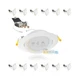 NuWatt 12 Pack, 4 Inch Canless Gimbal LED Recessed Lighting, 5CCT 2700K/3000K...