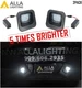 Alla Lighting Super Bright White License Lamp Lens Assembly Tag Bulb Replacement
