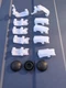 10 PACK SLP LIGHTING  Citadel CT Latch White Plastic Clips AND 3 END PLUGS  
