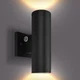 Luxrite Dusk to Dawn LED Outdoor Wall Lights 10" 3CCT 12/15/18W IP65 ETL