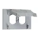 Taymac TMACCH100S Locking Cover 2 Gang Horizontal NEMA 3R Die-Cast Metal