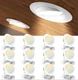 Amico 12 Pack 6 Inch 5CCT Gimbal LED Recessed Lighting, 360&90Adjustable Eyeball