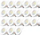 Amico 5/6 inch 5CCT LED Recessed Lighting 18 Pack Dimmable IC & Damp Rated 12...