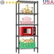 5 Tier Heavy Duty Carbon Steel Storage Shelf Adjustable Kitchen Rack Organizer