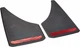 RoadSport 4649 Universal Premier Splash Guard Blk w/ Red Prism 12-3/4" X 7-3/8"