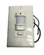 Hubbell IWS-ZP-3P Motion Sensor PIR Wall Switch Push Button White Decorator