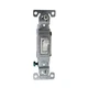 COOPER 1301-7W GROUNDING 1-POLE LIGHT SWITCH, 15A 120V, WHITE (10 PACK)
