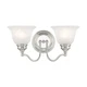 Livex Lighting 1352 Chrome Essex Bathroom Vanity Bar With 2-Lights