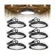 HYPERLITE LED High Bay Lights: 6-Pack 250W UFO Light for Damp Locations - UL-...