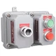 Killark FXCS-0B24RL, 120V, 1-Light, Red, Pilot Light Control Station Cover, 1 pc