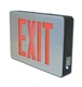 SURE-LITES LED Exit Sign, Brushed Aluminum Emergency Light with Red or Green ...