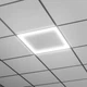 Metalux 2x2 LED Ceiling Grid Light w/CCT & Lumen Select, Remote Driver, 2 Mount