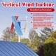 3000W Vertical Axis Wind Turbine Generator AC 24V Controller Home Windmill Kit
