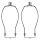 Saangseon 8 Inch Lamp Harp Kits, Nickel Finish, 3/8&rdquo; Saddle 8 Inch, 