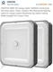 CINOTON 100W LED Canopy Lights 14000LM, Commercial LED Shop Lights 120Vac, Ou...