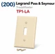 200 - Legrand Pass & Seymour TradeMaster Single Gang Wall Plate Light Almond NEW