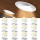 Amico 12 Pack 6 Inch 5CCT Gimbal LED Recessed Lighting, 360&90Adjustable Eyeball