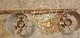 Vintage 1976 Burman Wall Track 2 Lights NOS Retro Beige (c52)