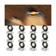 Amico 12 Pack 4 Inch 5CCT Gimbal LED Recessed Lighting, 360&deg;&90&deg;Adjust