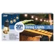 Feit 20ft Outdoor String Light Set 10 Clear Incandescent 120V Black Wire