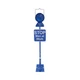 RAILHEAD GEAR KE-125 KS Permanent Mount Flag,Blue,LED 39F114