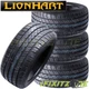 4 Lionhart LH-FIVE 255/50R19 103W Tires 40K Mileage, 320AA UTQG, Performance A/S