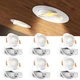 Amico 6 Pack 4 Inch 5CCT Gimbal LED Recessed Lighting, 360&deg;&90&deg; Adjust
