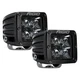 RIGID 202213BLK Pair of Midnight Edition Pro LED Lights D-Series Dually Spot PRO