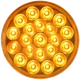 Optronics - STL55AB - 4in. ROUND 21 LED STOP/TURN/TAIL AMBER - (Pack of 1)