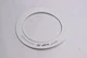 (2-Pk) Halo Aluminum Baffle Trim White 6" RE-6100BB