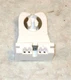 Leviton 13353-N -Standard Fluorescent Lampholder, Quickwire 18AWG, WHITE